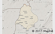 Shaded Relief Map of Materi, semi-desaturated