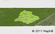 Physical Panoramic Map of Materi, darken
