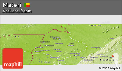 Physical Panoramic Map of Materi