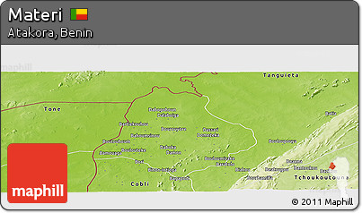 Physical Panoramic Map of Materi