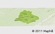 Physical Panoramic Map of Materi, lighten