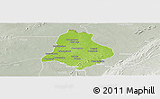 Physical Panoramic Map of Materi, lighten, semi-desaturated