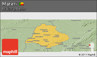 Savanna Style Panoramic Map of Materi