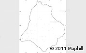 Blank Simple Map of Materi, cropped outside, no labels