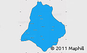 Political Simple Map of Materi, cropped outside