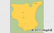 Savanna Style Simple Map of Natingou, cropped outside