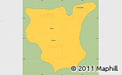 Savanna Style Simple Map of Natingou, single color outside