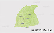Physical 3D Map of Pehonko, cropped outside