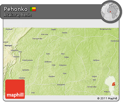 Physical 3D Map of Pehonko