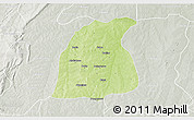 Physical 3D Map of Pehonko, lighten, semi-desaturated