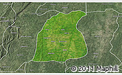 Satellite 3D Map of Pehonko, semi-desaturated