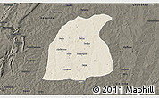 Shaded Relief 3D Map of Pehonko, darken