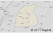 Shaded Relief 3D Map of Pehonko, desaturated