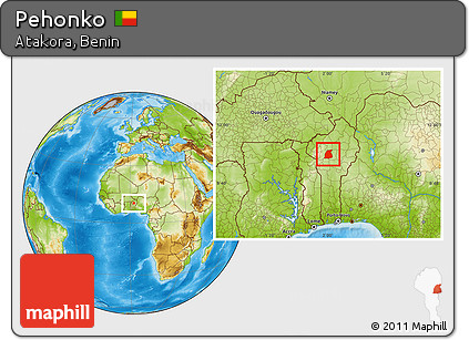 Physical Location Map of Pehonko