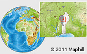 Physical Location Map of Pehonko, highlighted country, highlighted parent region