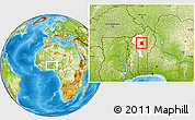 Physical Location Map of Pehonko, highlighted parent region