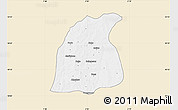 Classic Style Map of Pehonko, single color outside