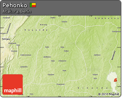 Physical Map of Pehonko