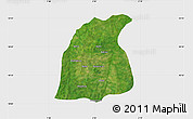 Satellite Map of Pehonko, single color outside