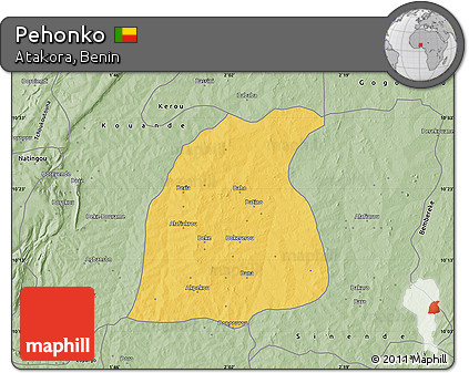 Savanna Style Map of Pehonko