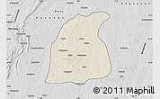 Shaded Relief Map of Pehonko, desaturated