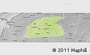 Physical Panoramic Map of Pehonko, desaturated