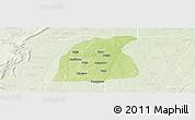 Physical Panoramic Map of Pehonko, lighten