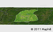 Satellite Panoramic Map of Pehonko, darken