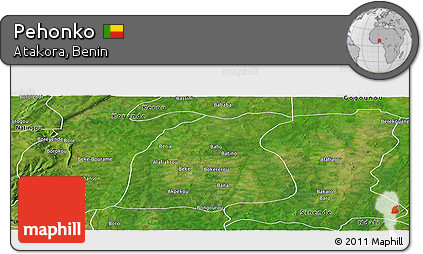 Satellite Panoramic Map of Pehonko