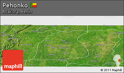 Satellite Panoramic Map of Pehonko
