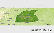 Satellite Panoramic Map of Pehonko, physical outside