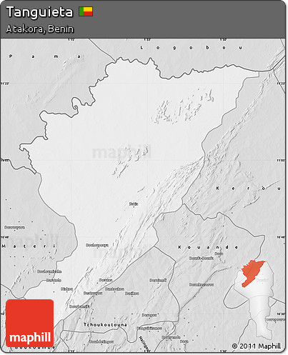 Silver Style Map of Tanguieta