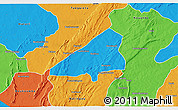 Political 3D Map of Tchoukoutouna