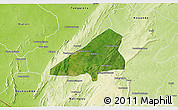 Satellite 3D Map of Tchoukoutouna, physical outside