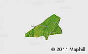 Satellite 3D Map of Tchoukoutouna, single color outside