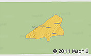 Savanna Style 3D Map of Tchoukoutouna, single color outside
