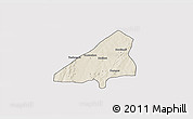 Shaded Relief 3D Map of Tchoukoutouna, cropped outside