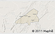 Shaded Relief 3D Map of Tchoukoutouna, lighten
