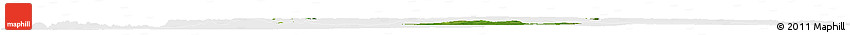 Satellite Horizon Map of Tchoukoutouna, single color outside