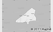 Gray Map of Tchoukoutouna, single color outside