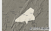 Shaded Relief Map of Tchoukoutouna, darken