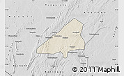 Shaded Relief Map of Tchoukoutouna, desaturated