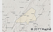 Shaded Relief Map of Tchoukoutouna, semi-desaturated