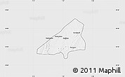 Silver Style Map of Tchoukoutouna, single color outside