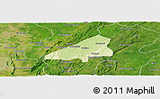 Physical Panoramic Map of Tchoukoutouna, satellite outside