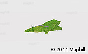 Satellite Panoramic Map of Tchoukoutouna, cropped outside