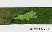 Satellite Panoramic Map of Tchoukoutouna, darken