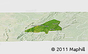Satellite Panoramic Map of Tchoukoutouna, lighten