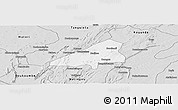 Silver Style Panoramic Map of Tchoukoutouna