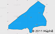 Political Simple Map of Tchoukoutouna, cropped outside